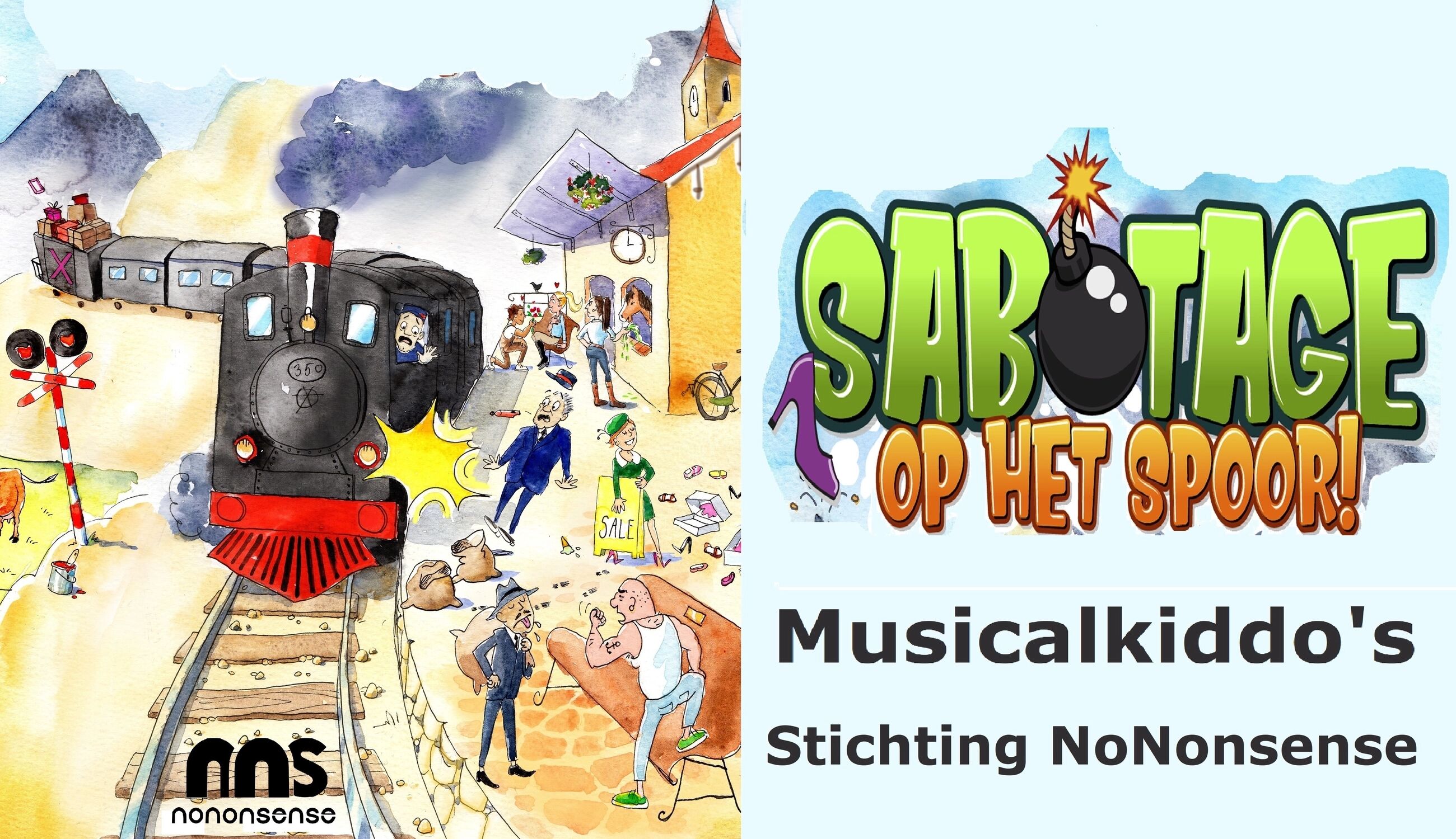 Musical Sabotage op het spoor door de Musicalkiddo's van Stichting NoNonsense