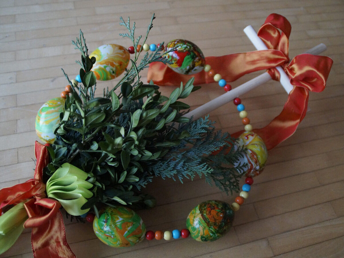 Palmpasenstok knutselen